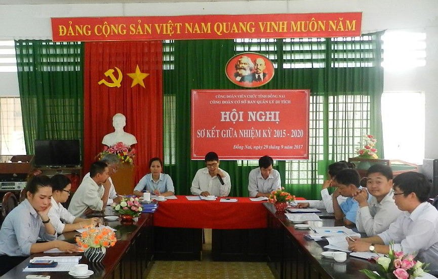 hình. Toàn cảnh Hội nghị sơ kết hoạt động giữa nhiệm kỳ 2015 - 2020 của công đoàn cơ sở Ban Quản lý Di tích tỉnh Đồng Nai s .jpg